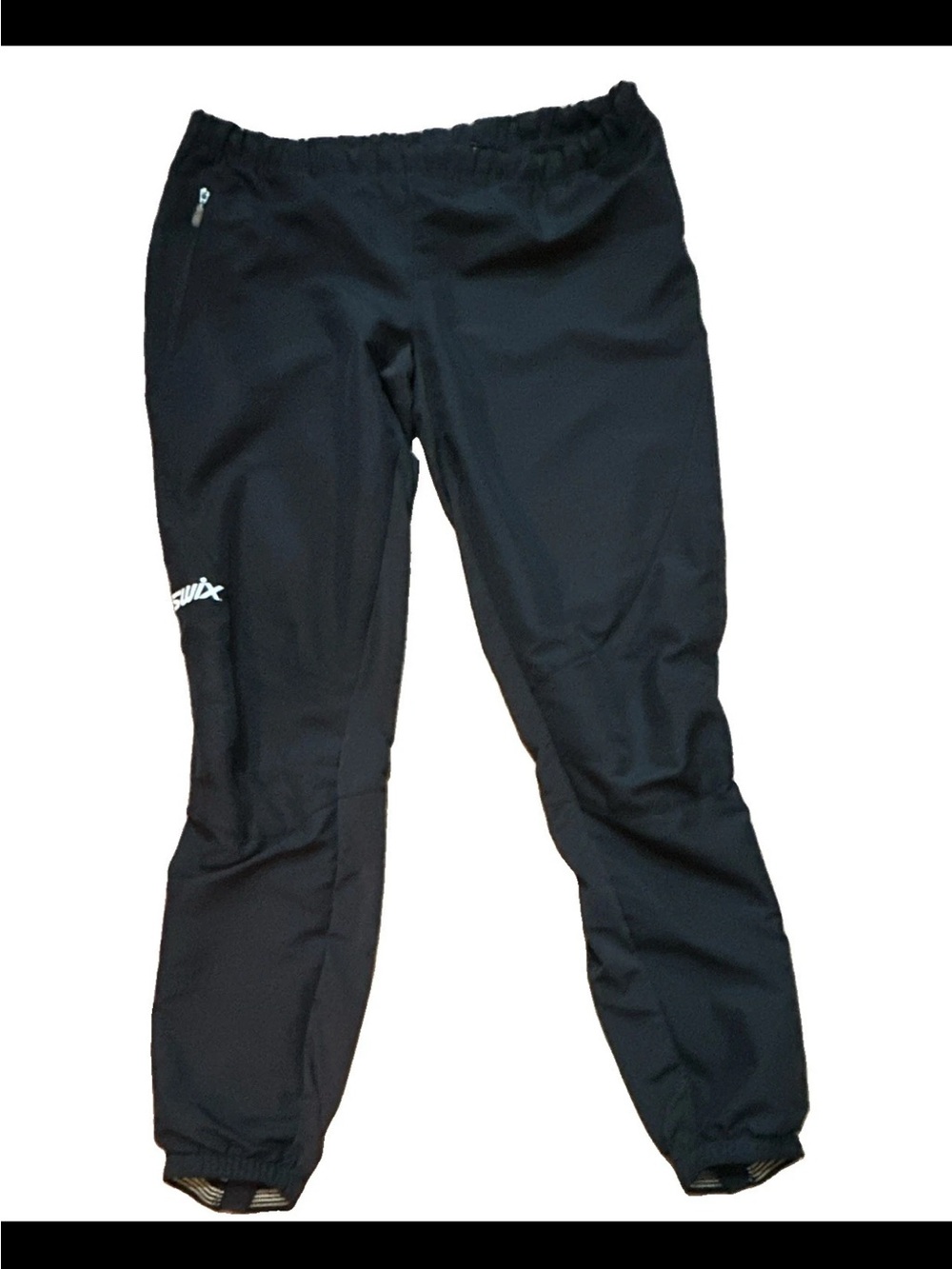 Swix Women's Star Advanced Pants 22765 Ski Warm Up Training Black Knee Zip Large
